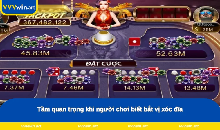 Tầm quan trọng khi người chơi biết bắt vị xóc đĩa