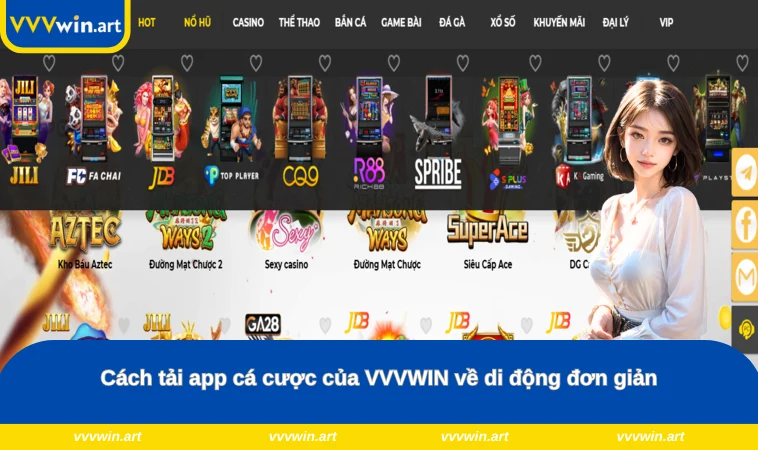 Cách tải app cá cược của VVVWIN về di động đơn giản